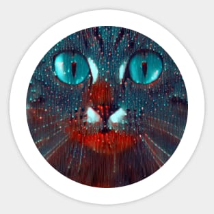 Bright-Eyed mycat, revolution for cats Sticker